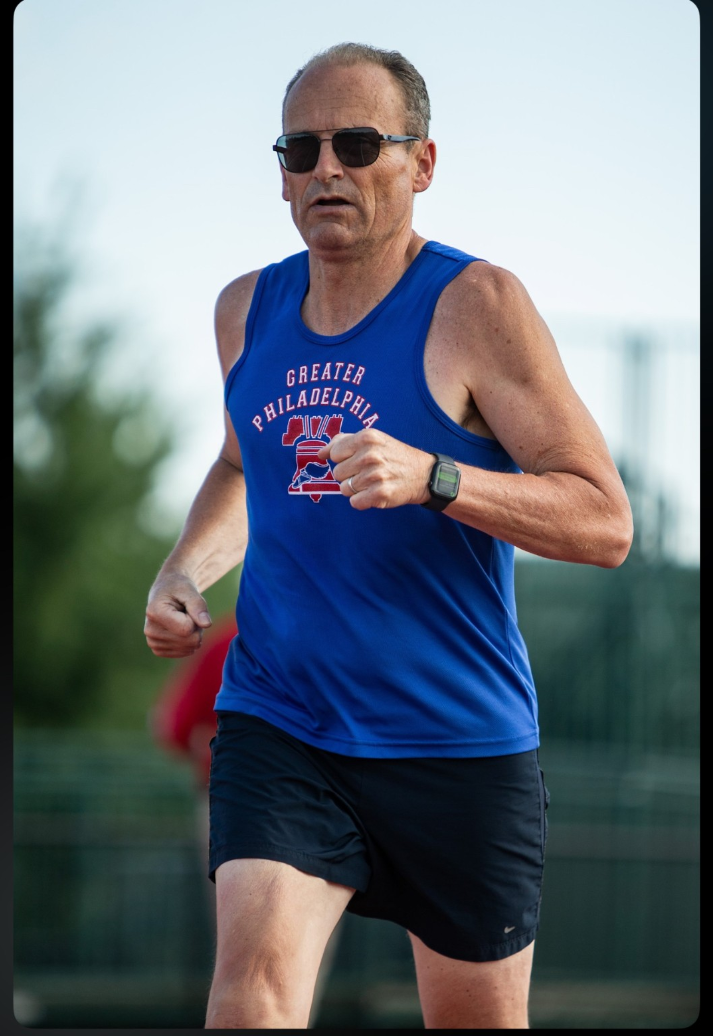 John Patterson jogging